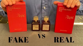 Fake vs Real Baccarat Rouge 540 Francis Kurkdjian Perfume 70 ML Extrait de Parfum